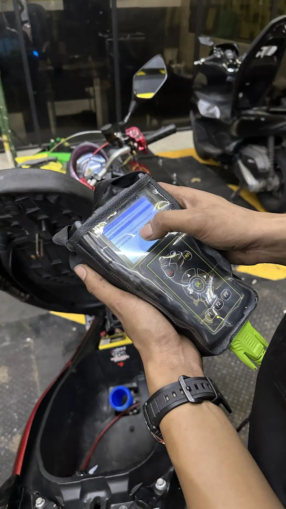 Remap ECU motor di TJM Motozone Bekasi