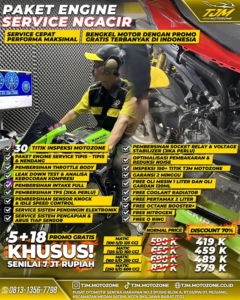 Perawatan injector dan mesin skutik matic Yamaha NMAX
