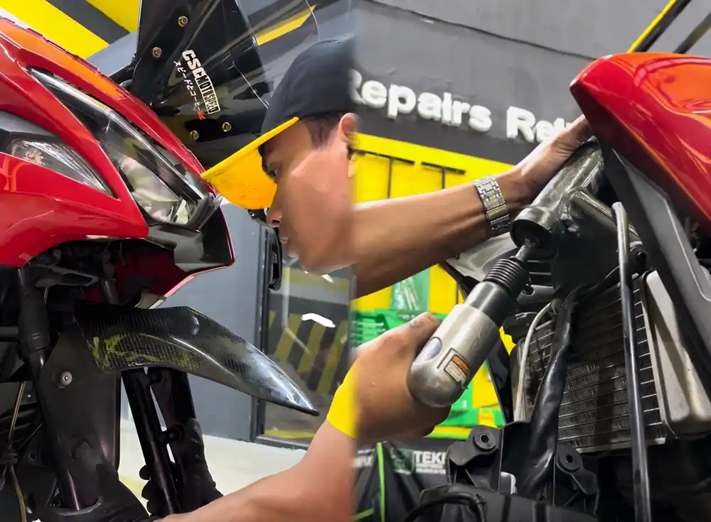 Garansi Jasa 14 Hari - Layanan Bengkel Motor Bekasi TJM Motozone