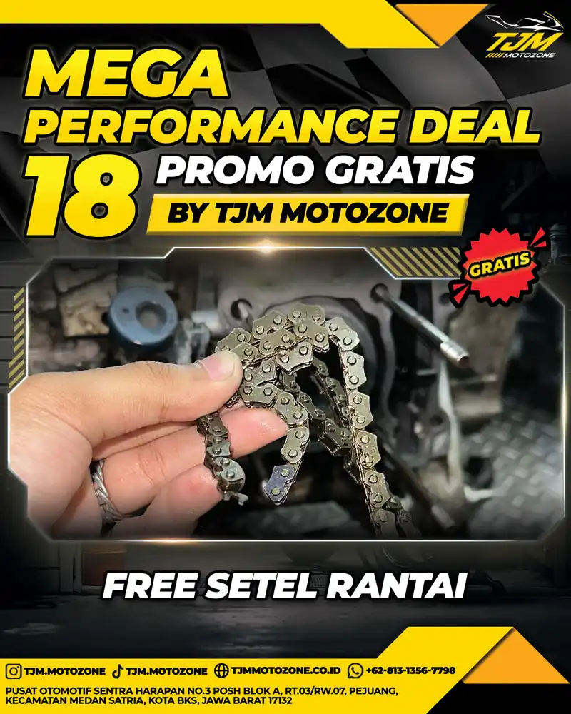 Free Setel Rantai + Chain Lube