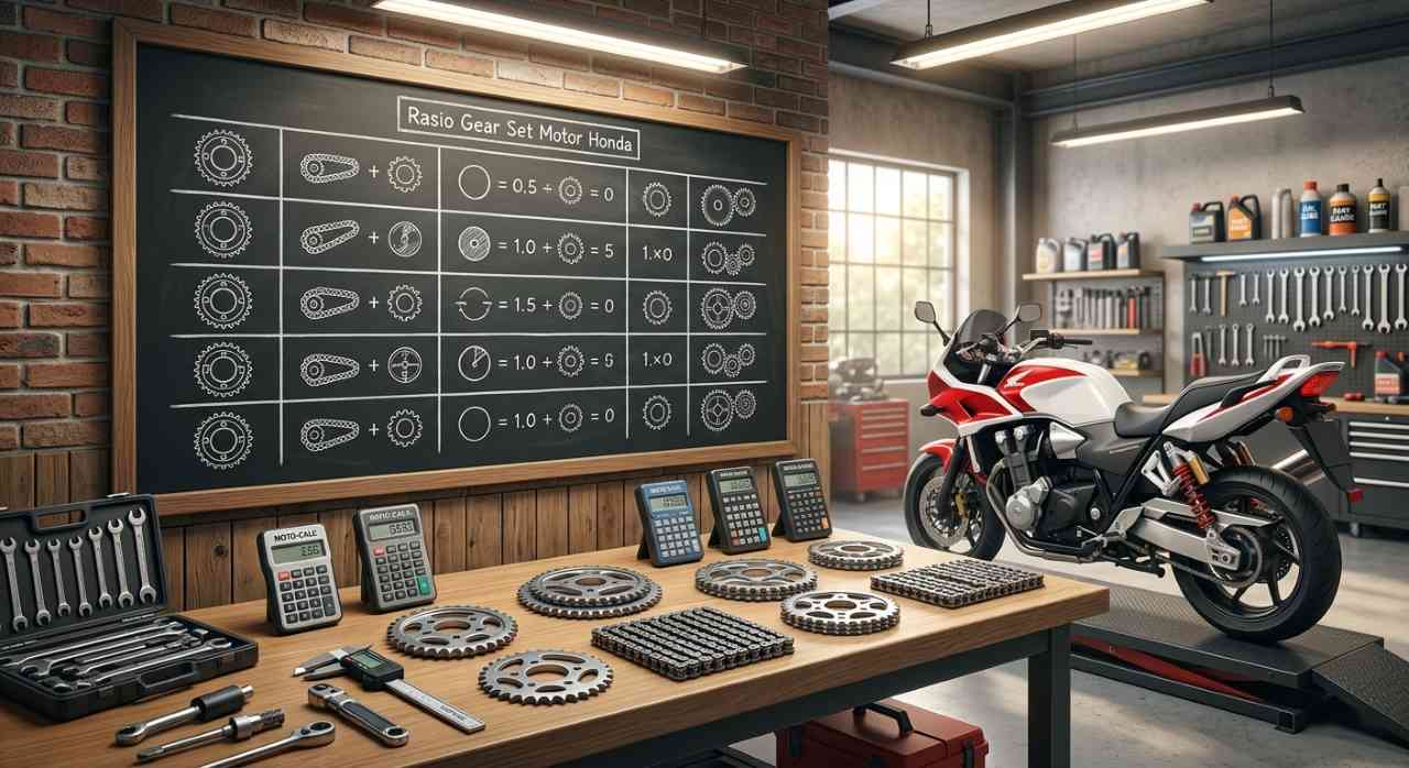 Daftar Ukuran Gear Set Motor Honda Lengkap dan Cara Membacanya