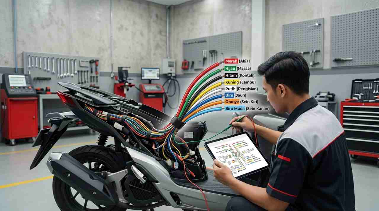 Arti Warna Kabel Motor Honda Beserta Fungsinya yang Wajib Diketahui